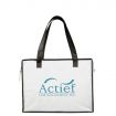 Custom Laminated Non-Woven Zippered Tote - 16"W x 12"H x 7"D