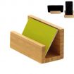 Desktop Wood Business Card Holder with Phone Stand