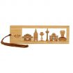 Elegantly Carved Bamboo Bookmark with Tassel