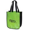 Custom Recycled Laminated Non-Woven Imprinted Tote Bag - 9.25"W x 11.75"H x 4.5"D