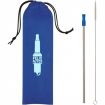 Stainless Steel Custom Straw w/ Travel Pouch