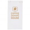 Small White Kraft Paper Coffee Bag-Foil Stamp