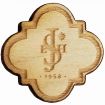 Wood Lapel Pins - 3/4" W X 3/4" H