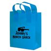 Promo 8 x 11 Color Frosted Shopping Bag with Gusset