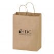 Natural Kraft Paper 2-Bottle Wine Tote Bag 8x13x4