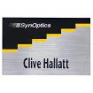 Full Color Hollywood Metallic Plastic Name Tag - 3" x 2"