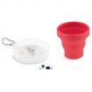 Collapsible Logo Custom Mini Silicone Pill Box Cup - 5.7 oz.