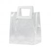 Clear PVC Custom Gift Tote Bag - 7.1"w x 7.9"h x 4"d