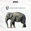 Large Size Full Color Take Home Custom Plastic Die Cut Bags - 20"W x 20"H