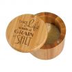 Bamboo Custom Container with Magnetic Swivel Lid