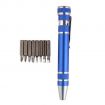 8-In-1 Aluminum Screwdriver Promotional Multi-Tool