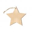 Wood Star Promotional Ornament