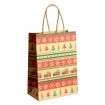 Imprinted Kraft Paper Shopper - 6"w x 8.25"h x 3"d