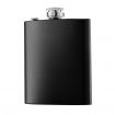 Promotional Stainless Steel Black Hip Flasks - 6 oz.