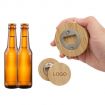 Wood Branded Bottle Opener with Fridge Magnet