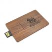 Custom Card Shaped Wooden USB Flash Drive Personalized Corporate Gifts