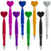 Custom Creative Heart-Shaped Plastic Ballpoint Pen with Logo Imprint