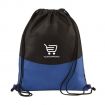 Customized PolyPro Non-Woven Drawstring Logo Backpack - 13.5"w x 17.5"h