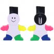Logo Custom 6-in-1 Promotional Robot Highlighter with Duster & Wipe