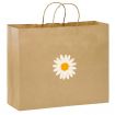 Imprinted Matte Finish Custom Promotional Twisted Handle Shopping Bag- 16.5"w x 12"h x 5"d