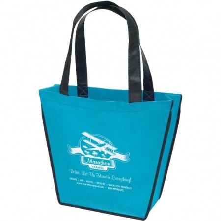 Custom Carnival Tote Reusable Promotional Shopping Bag - 12"W x 10"H x 4"D