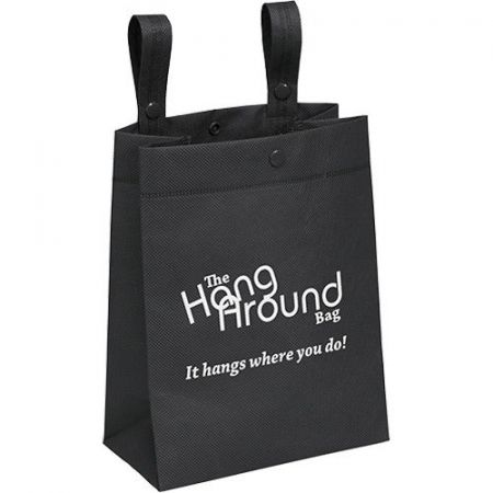 Customized Hang Around Tote Bags - 8"W x 10"H x 4"D