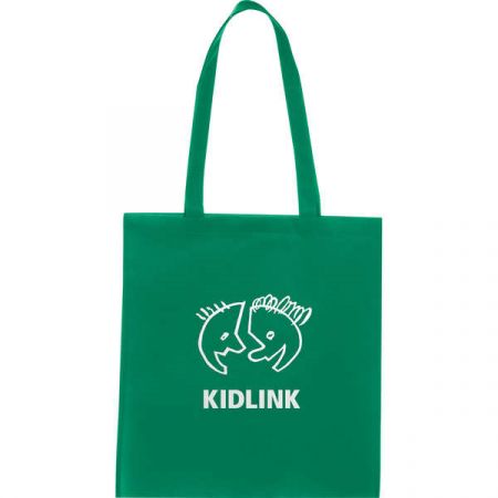 Custom Zeus Non-Woven Promotional Convention Tote Bags - 15"W x 16"H