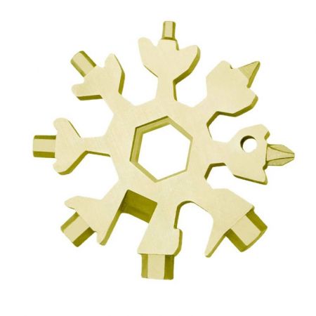 18-in-1 Snowflake Multitool Custom Keychain
