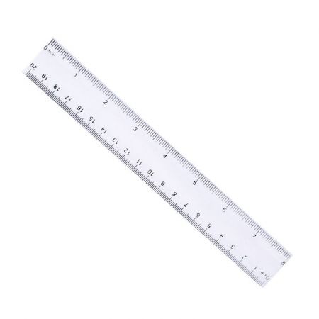 8" Translucent Custom Ruler with Centimeters