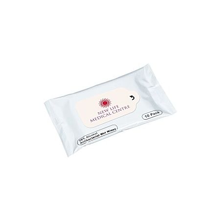 Custom Alcohol Wipe Packet - 10 Count