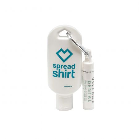 2 oz Tottle Sunscreen with Carabiner + Clip Balm