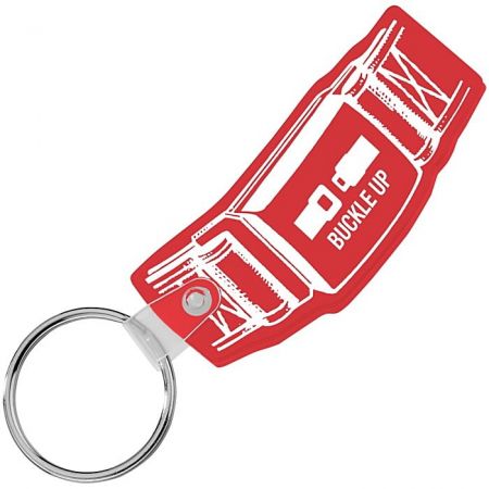 Safety Belt Soft Keychain - Translucent