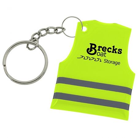 Reflective Safety Vest Keychain