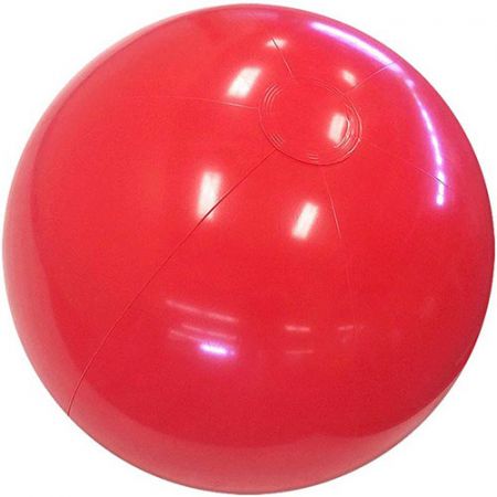20" Solid Red Beach Ball