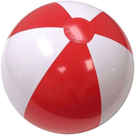 48" Translucent Red/White Beach Ball