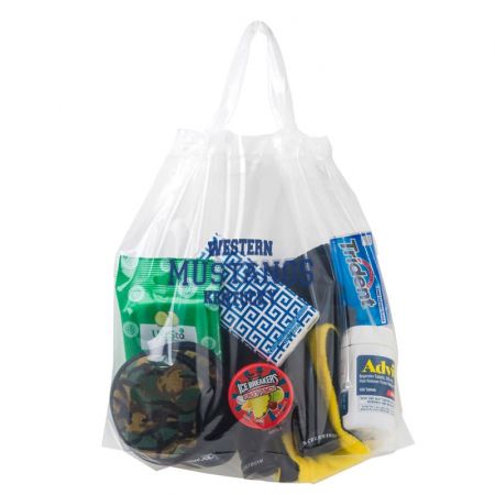 Crystal Clear Stadium Security Poly-Draw Tape Bag