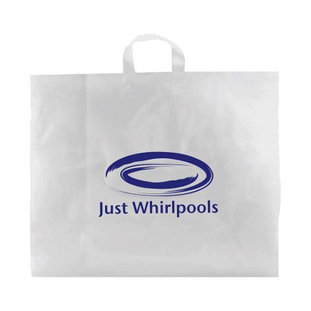 15" X 16" Recycled Frosted Soft Loop Handle Bag