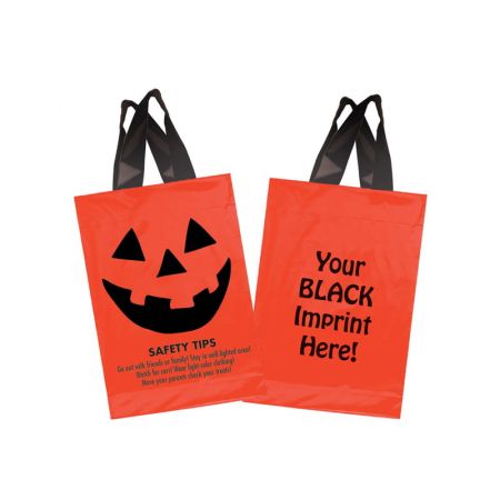 Halloween Stock Design Orange Soft Loop Shopper Bags