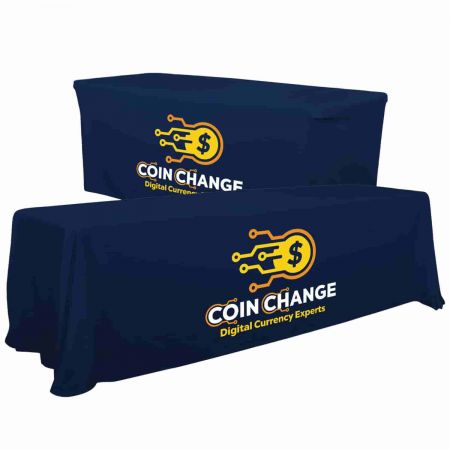 Convertible Table Cover W/Full Color Imprint - 6' To 8'