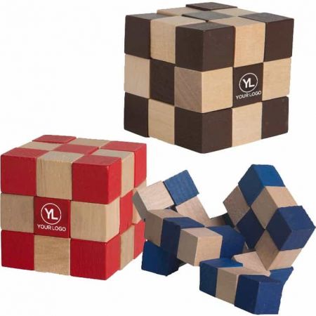 Marketing Wooden Elastic Cube Puzzles