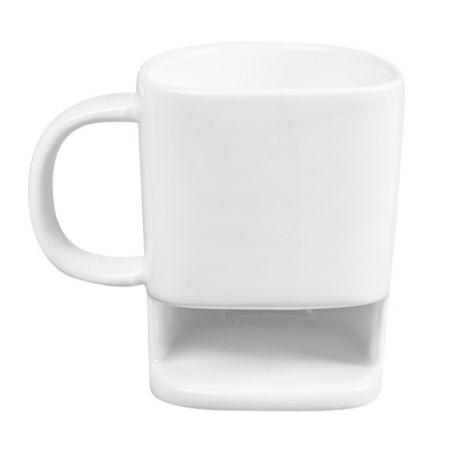 Imprint Advertising Coffee Mugs with Cookie Pocket - 6.5 oz.