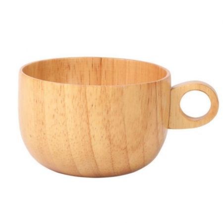 8.5 oz. Personalized Wood Coffee Cup with Handle
