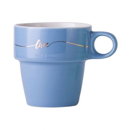 9 oz. Two Tone Colored Promotional Ceramic Mug
