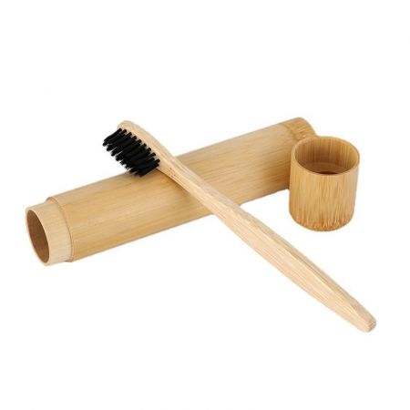 Promotional Bamboo Toothbrush with Case for Child