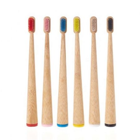 Free Standing Base Bamboo Toothbrush for Adult