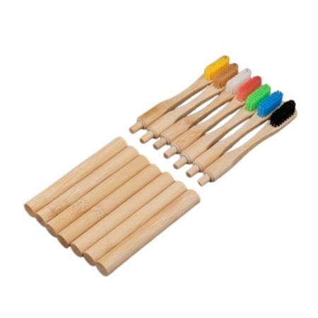 Promotional Replaceable Bamboo Toothbrush Set