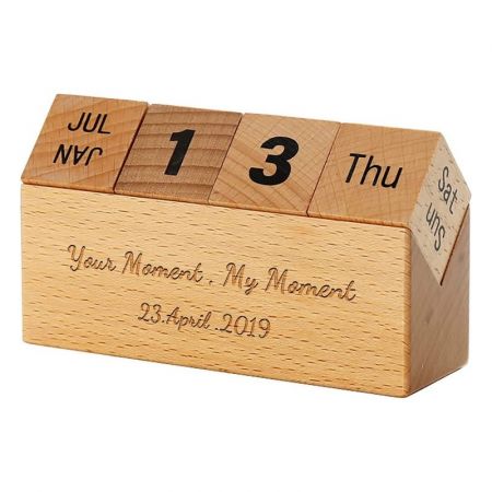 Wood Custom Desk Calendar