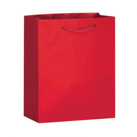 Euro Handle Custom Paper Shopping Bag - 9.5"w x 11.5"h x 4"d