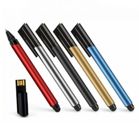 Promotional Custom 3-in-1 Ballpoint Pen USB Flash Drive with Touch Screen Stylus