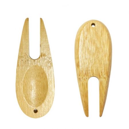 Custom Printed Bamboo Divot Tool